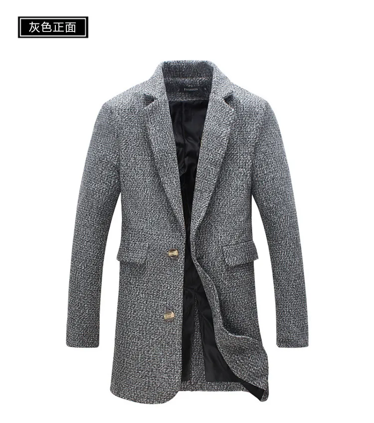2016 가을 새로운 남성의 재킷 자켓 긴 남자 캐주얼 슬림 옷깃 솔리드 컬러 남성의 대형 코트 조수의 긴 섹션