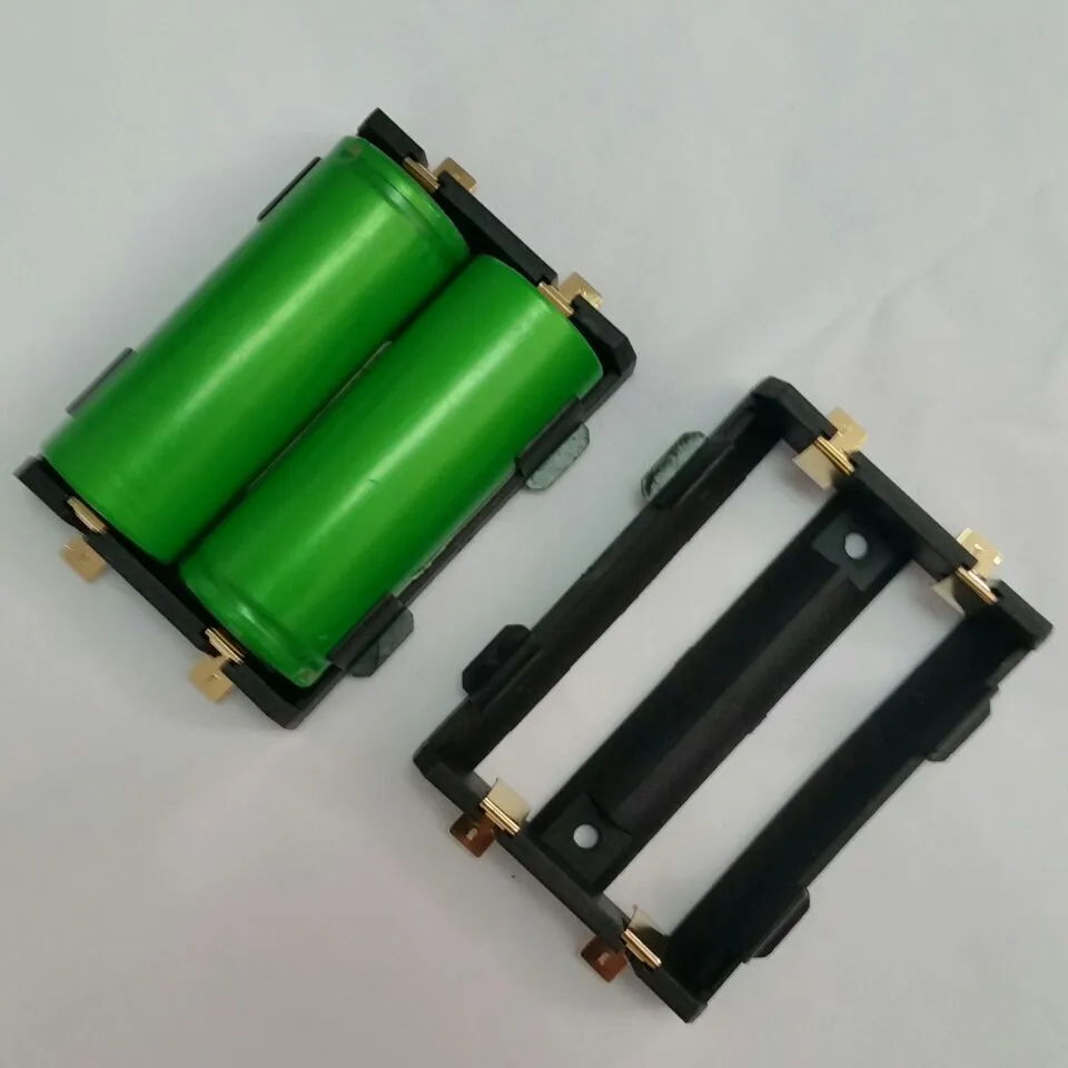 двойной отсек 26650 держатель батареи 26650 аккумуляторные салазки 26650 батарейный отсек коробка с SMT / SMD использовать для DIY box mod или 3D-принтер