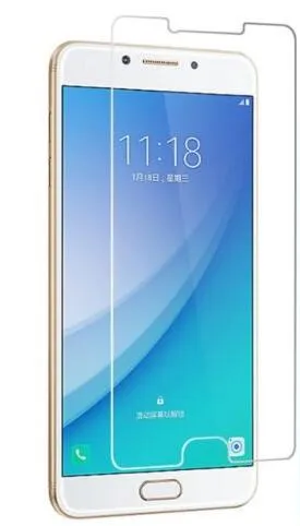 Protecteur d'écran en verre trempé de qualité supérieure pour Samsung Galaxy C7 sans psckege de retial