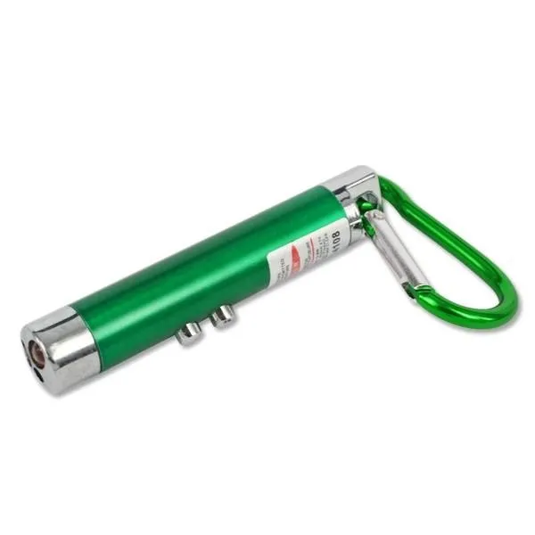 Multifonction mini 3 in1 LED pointeur de lumière laser porte-clés lampes de poche mini torche lampe de poche détecteur d'argent lumière