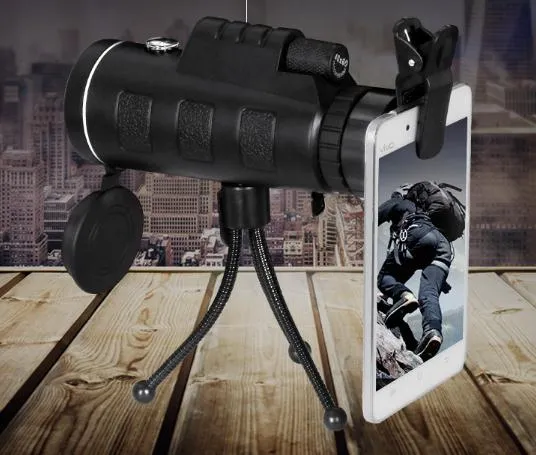 40X60 High Power HD Monocular Telescope Outdoor Weak Light Night Vision Can Take Pictures Telescope
