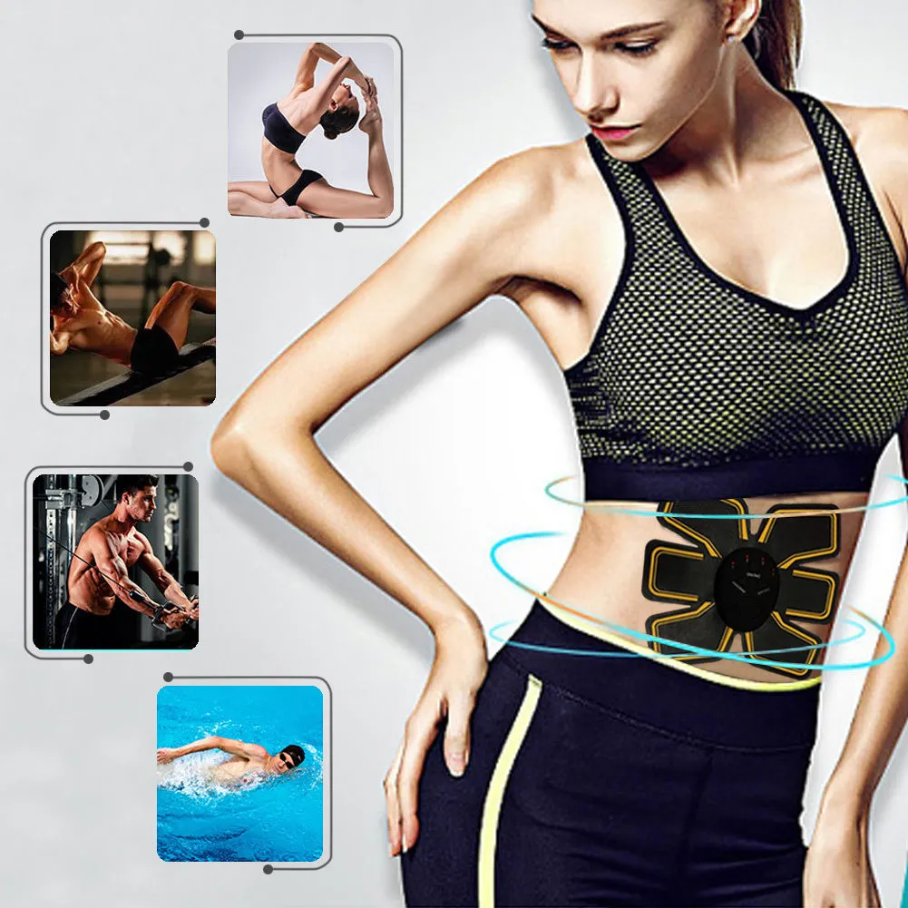 EMS Ab Toner Ab Trainer Abdominal Toning Wireless Electronic Muscle System for Abdomen Support Men & Women
