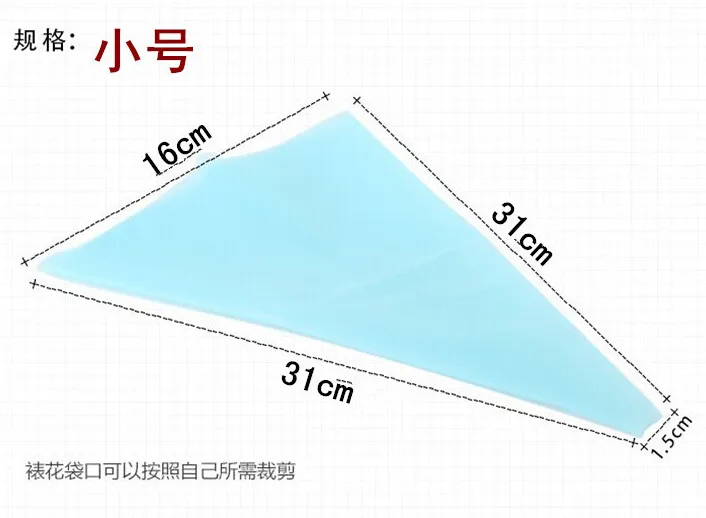 All'ingrosso torta di decorazione strumenti lunghezza borsa da pasticceria sacchetto di tubazione in silicone sacchetto di tubazione crema torta decorazione strumento