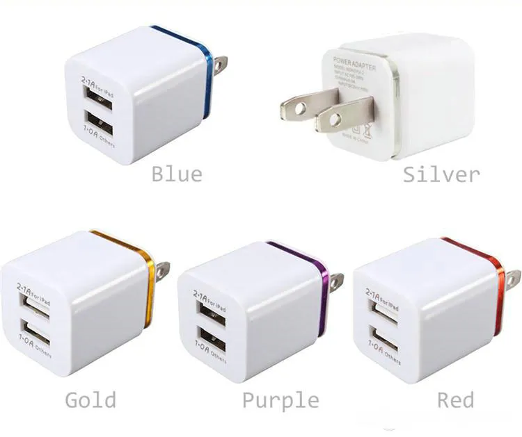Dual Port 2.1A Fast Wall Charger With UK Plug - Compatible With Most Phones & Tablets