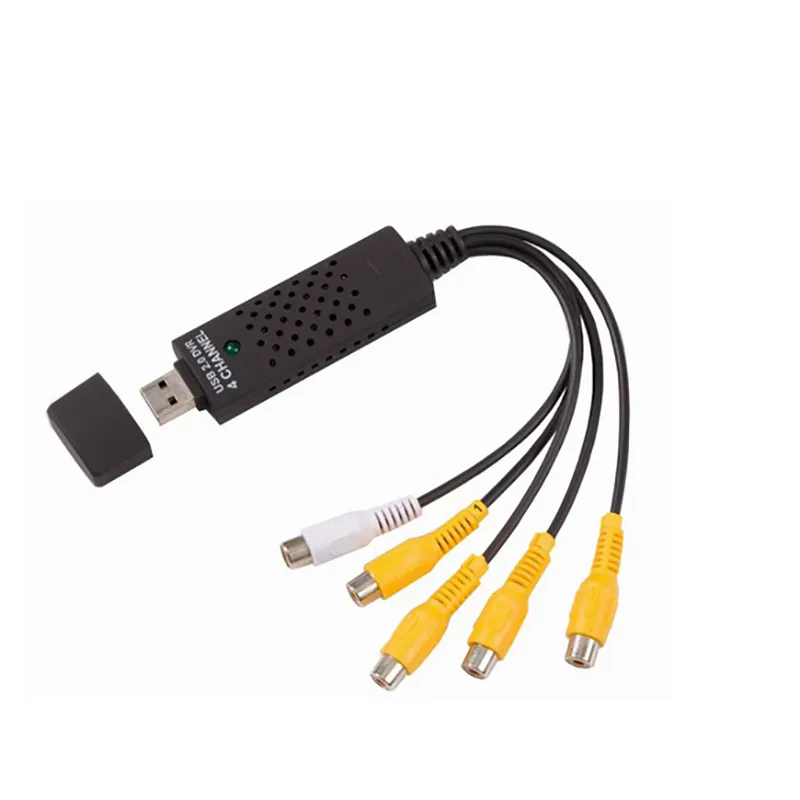 USB 2.0 Easycap 4 Canaux, 4CH DVR CCTV Caméra Audio Vidéo Capture Adaptateur  Enregistreur, Pour PC Portable Windows XP Win7 Du 15,77 €