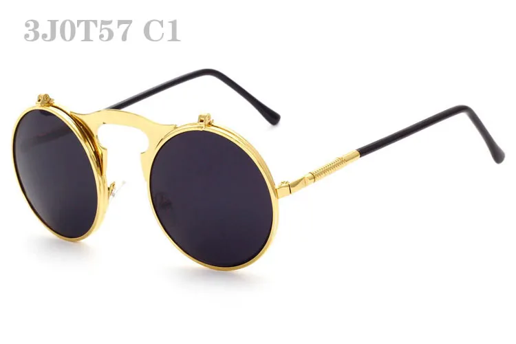 Okulary przeciwsłoneczne dla kobiet Vintage Mężczyźni Okulary przeciwsłoneczne Moda Sunglases Okrągły Lustro Sunglass Unisex Luksusowy Sunglass Designer Sunglasses 3J0T57