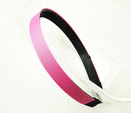 15mm grosgrain Ribbon Lined plastic BlackWhite Headband with Teeth Headwear4863018