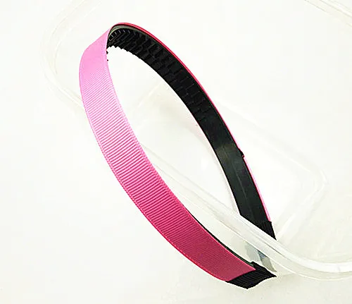 30 stks 15mm grosgrain Lint Gevoerd plastic Zwart Wit Hoofdband met Tanden Headwear2914