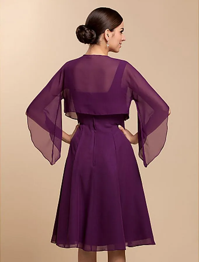 High Quality Wedding Jackets Wraps Half Sleeve Chiffon Evening/Casual Wraps Evening Jacket (More Colors) Bolero Shrug