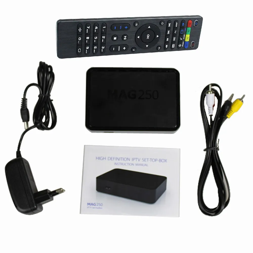 Sistema operacional MAG250 Smart TV Box linux IPTV Set Top Box Sem Iptv Conta MAG 250 Iptv Decoder