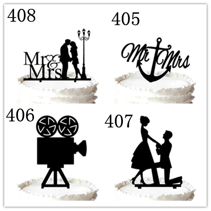 Family Cake Topper Bride and Groom Hand con su lindo Hijo Silhouette de la boda Topperpara la opción 7110520