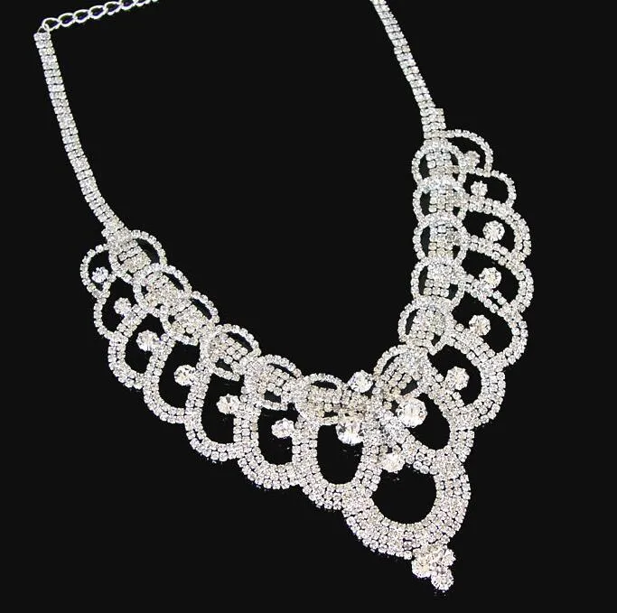 Bridal crowns Accessories Tiaras Hair Necklace Earrings Accessories Wedding Jewelry Sets cheap fashion style bride HT1439589630