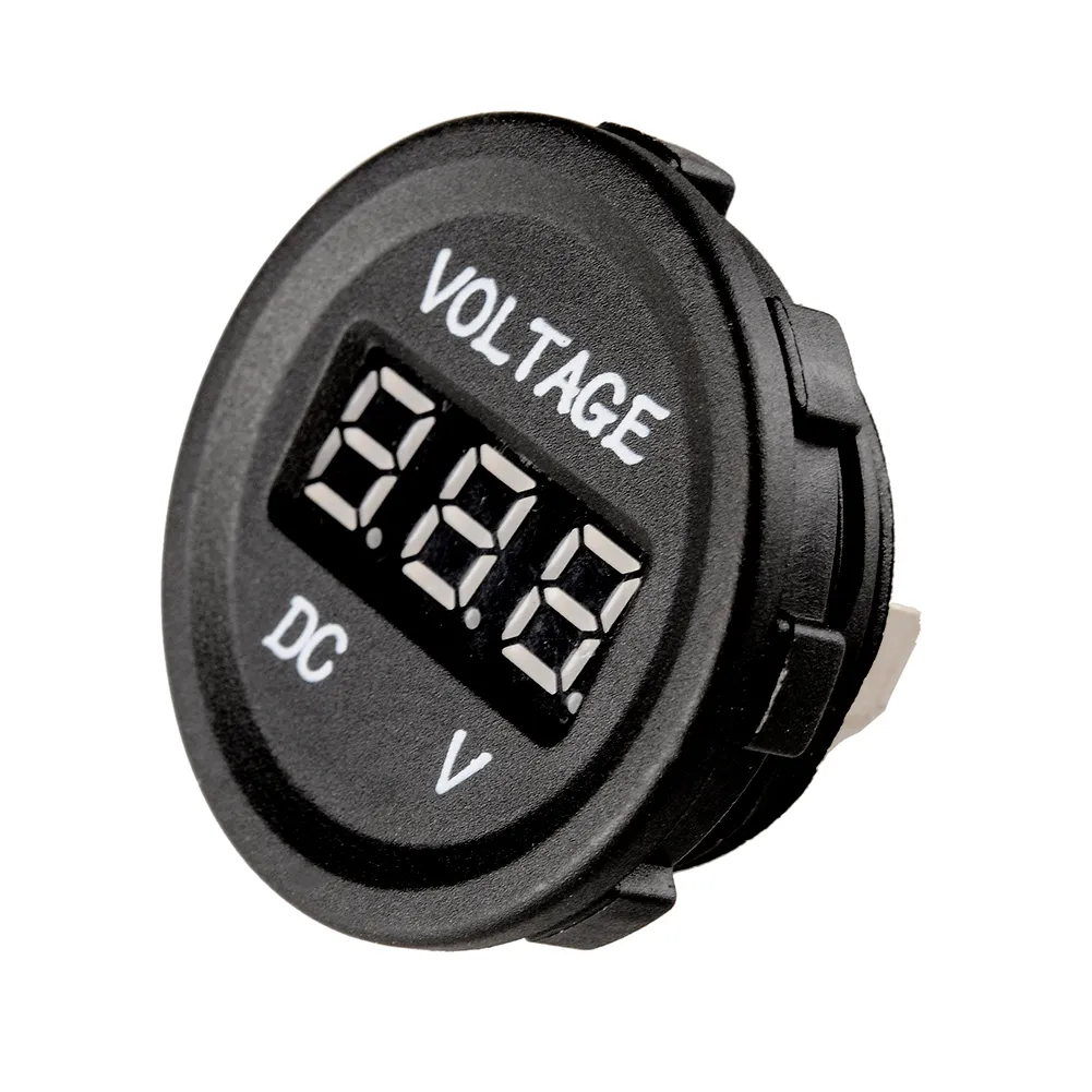 Professionell vattentät mätare LED Digital Display Voltmeter 12V24V Grön LED -ljus för universell bil Motorcykelmått Voltage4059370