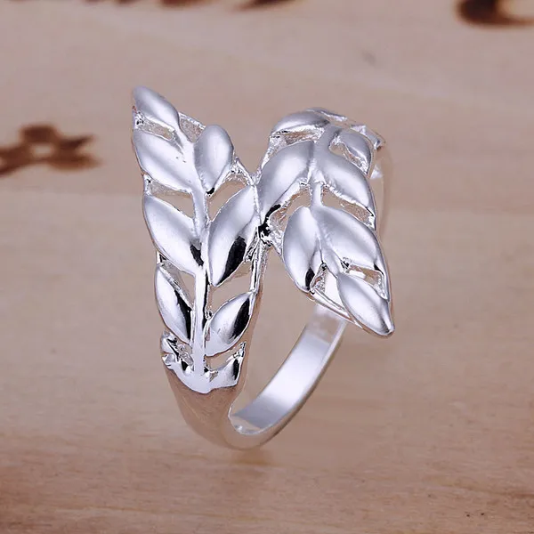 DHgate.com:Exquisite Sterling Silver Feather Ring: Adorn