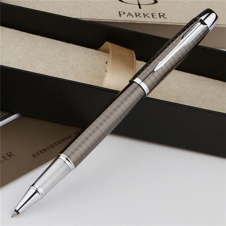 металл IM Chessboard Gunmetal 0,5 мм перо подарочная офисная ручка-роллер