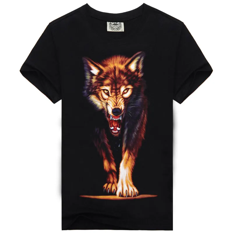 2016 Vente en gros Chemises de golf Motif animal 3 D Impression Vêtements pour hommes Hommes T Pitié Bouton 3d T-shirt T-shirts Marques Modes Led Poloshirt