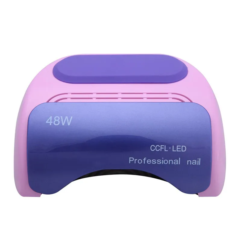 6 kleuren CCFL 48W LED Licht Beste Curing Nail Dryer Nail Art Lamp Zorg Machine voor UV Gel Nagellak 16 stks / partij DHL GRATIS