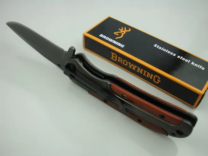 Promosyon Browning DA43 Titanyum Taktik Katlanır Bıçak 3Cr13Mov Açık Kamp Avcılık Survival Pocket Knife Utility EDC Noel Koleksiyonu