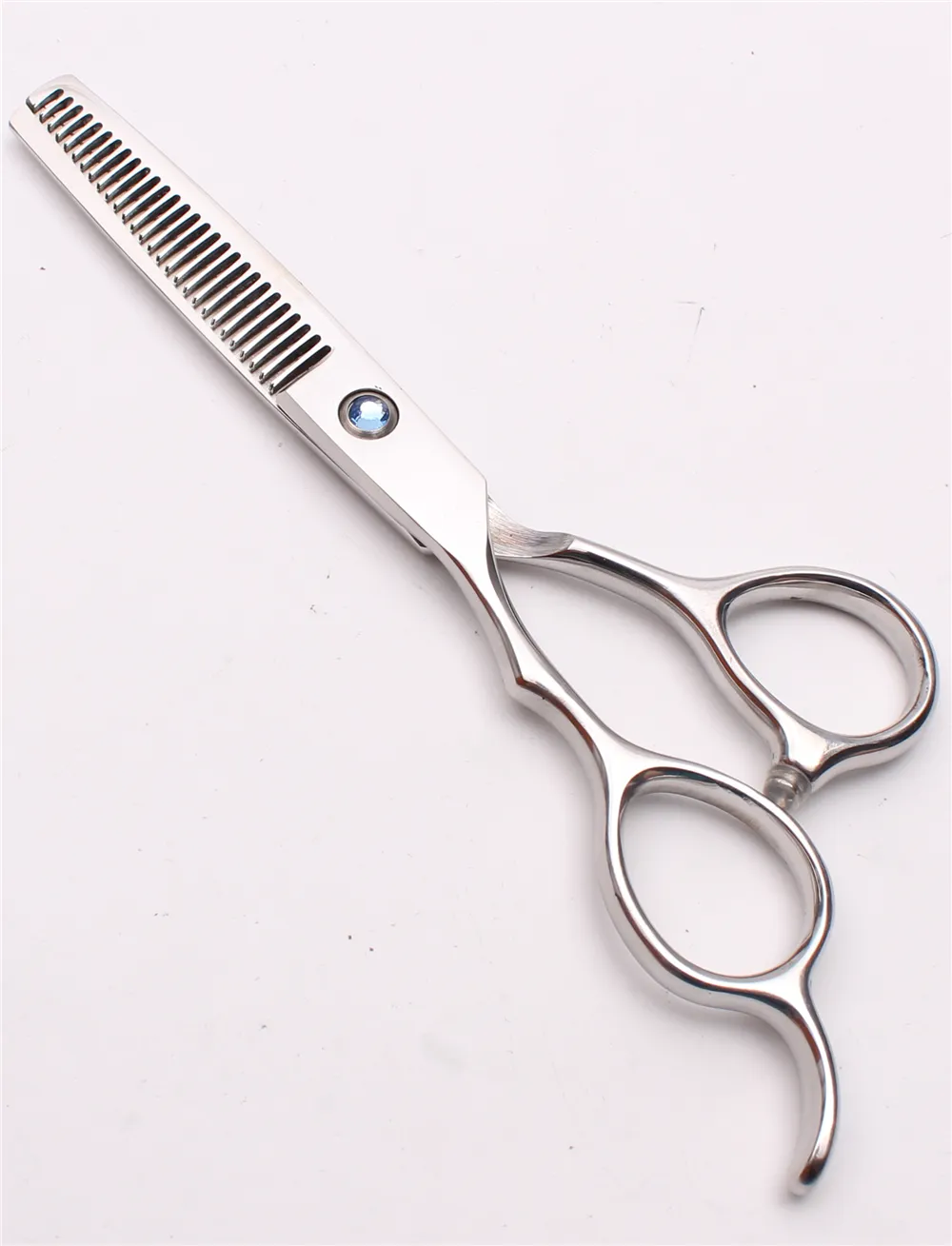 C8000 6" JP 440C Customize Logo Blue Stone Professional Human Hair Scissors Barbers' Cutting Thinning Shears Left Hand Scissors Style Tools