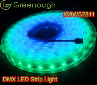 DC12V LED bande lumineuse RGB numérique WS2811 IC Dream RGB LED bande lumineuse adressable LED bande résistante aux intempéries lumières 30 LED S/M