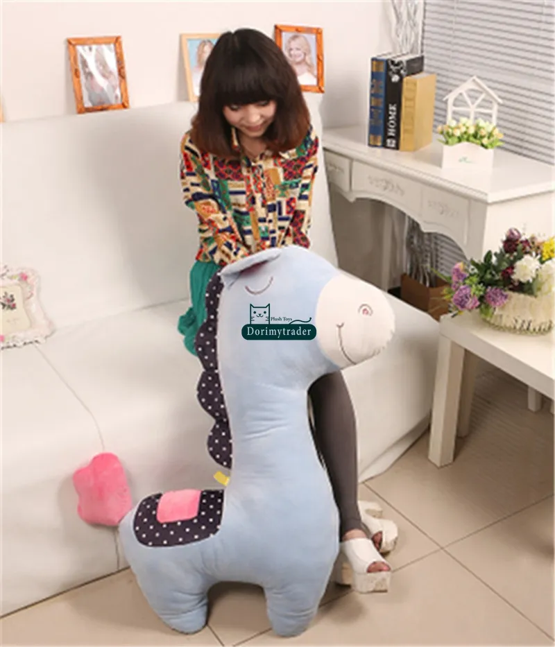 Dorimytrader Belle Animal Doux Animal En Peluche Jouet Grande Peluche De Bande Dessinée Cheval De Poupée Anime Oreiller Présente pour Enfants