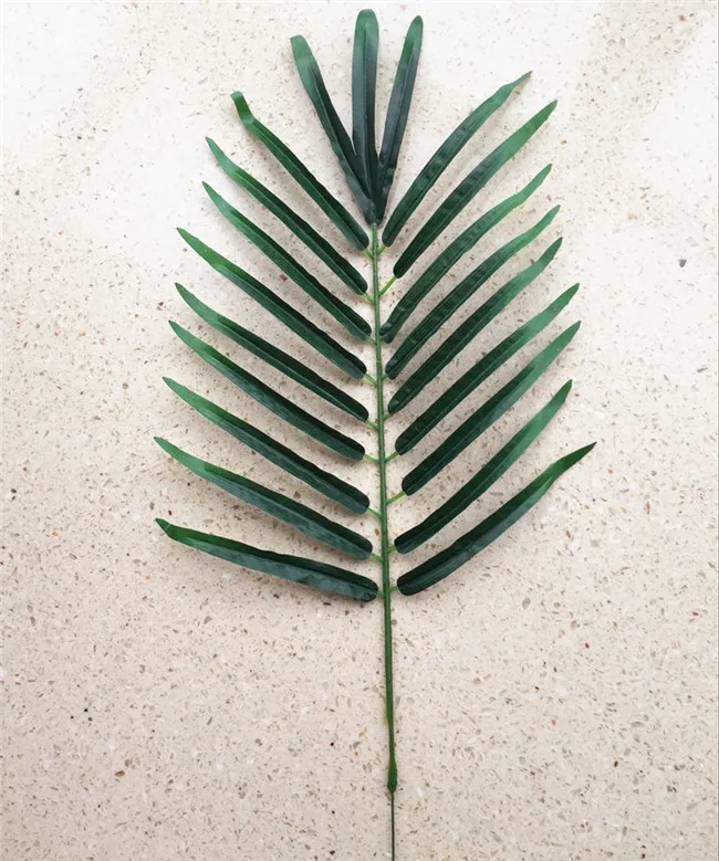 52 cm künstliche Seidenpflanzen Simulation verstreut grünes Blattpalmeblatt für Blumenarrangements Home Decoration5712887