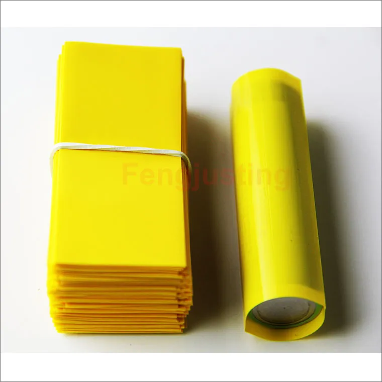 18650 Batteri Shrink Wrap Heat PVC-isolering återförpackning för 18650-serien Li-ion Batteri 72mm Längd 18650 Batterikrympningstätningar