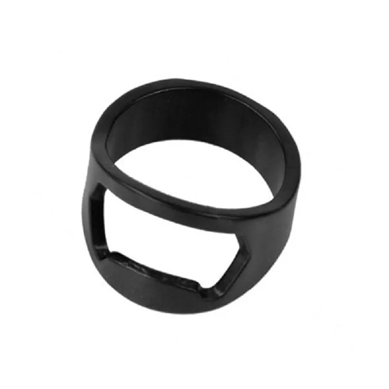 Preto Aço Inoxidável Finger Ring Bottle Opener Beer Bar Ferramenta E00083 BARD