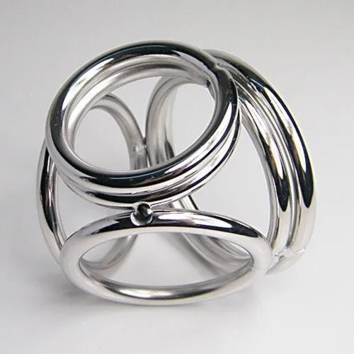 Cockrings Hommes Anneau de bondage de chasteté en acier inoxydable 2 types à choisir # R2