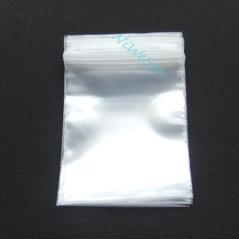 10 * 15cm 100pcs / lot Translucence Poly Etyle Bag-Clear ZiPlock PE Plastpåsar, Återlåsbar dragkedja Presentkedja Förpackningspåse / Earing Pocket