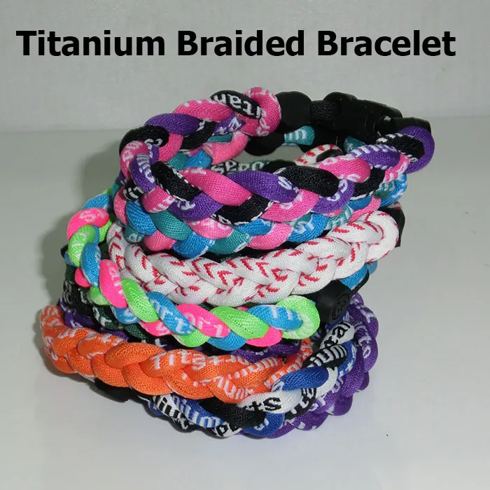 2017 Tornado 3 Bracelet de sport tressé en titane tressé taille s m l xl