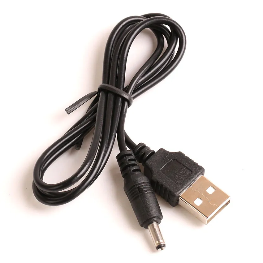 100 SZTUK 60 CM / 2FT Kabel ładowarki USB do DC 3,5 mm Wtyczka / Jack DC3.5 Kabel zasilający