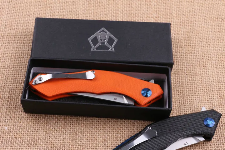 Coltello pieghevole Flipper di alta qualità 440C 58HRC Lama satinata G10 Maniglia EDC Coltelli tascabili Coltelli regalo