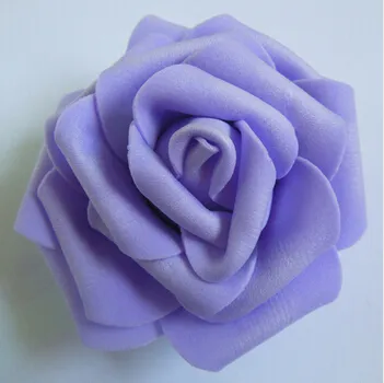 Couronnes de fleurs décoratives en gros 100 pièces 7cm à la main mousse artificielle Rose têtes de fleurs pour la décoration de mariage boule de baiser 1