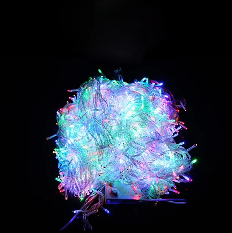 50m 400 LED String Fairy Light AC220V Waterdichte Outdoor Kleurrijke LED Xmas Kerst Licht voor Bruiloft Kerstfeestvakantie