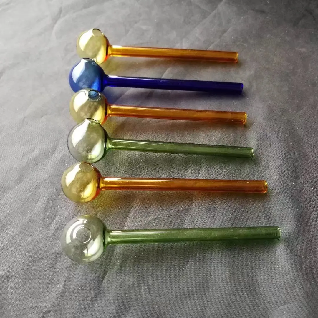 solid color straight color pot Wholesale Glass Bongs Oil Burner Glass Water Pipes Smoke Pipe Accessories
