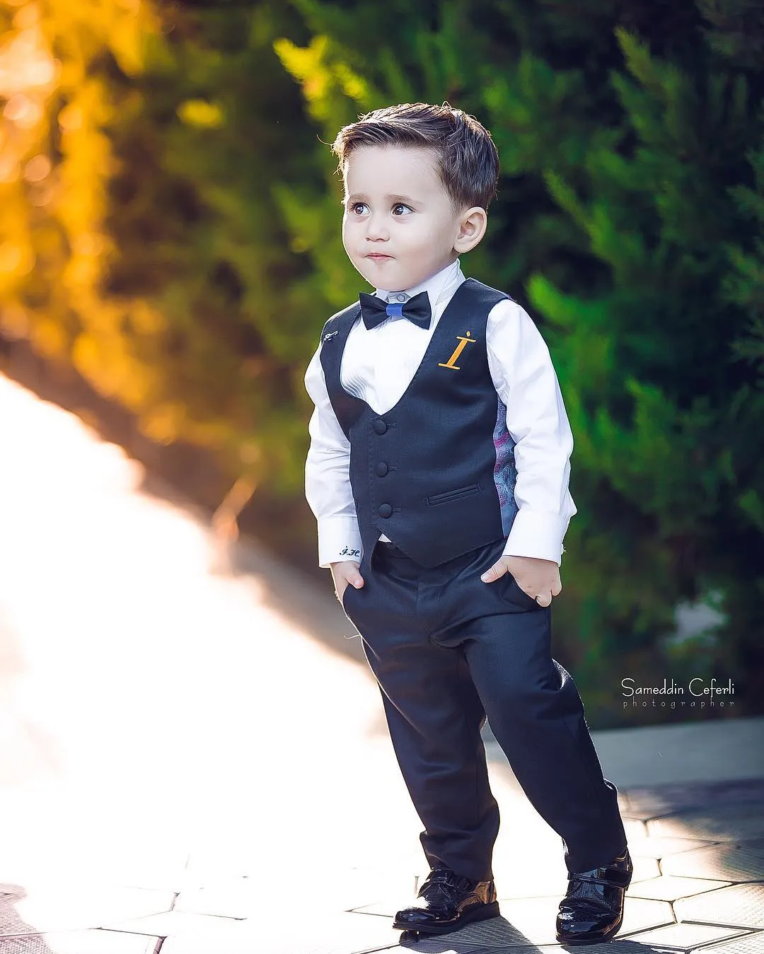 Wedding Events The Boy Gentleman Suit Peaked Lapel Boys Suits Tie Sale Custom Made Formal Boy's Wear