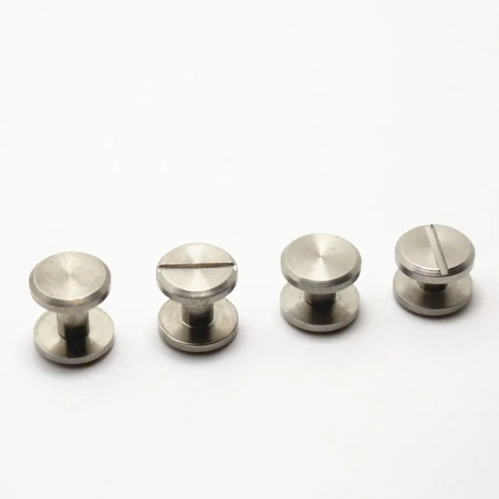 flat style nail 10mm stainless steel screw wallet bag belt Rivet diy handmade leather garment hardware part fastener