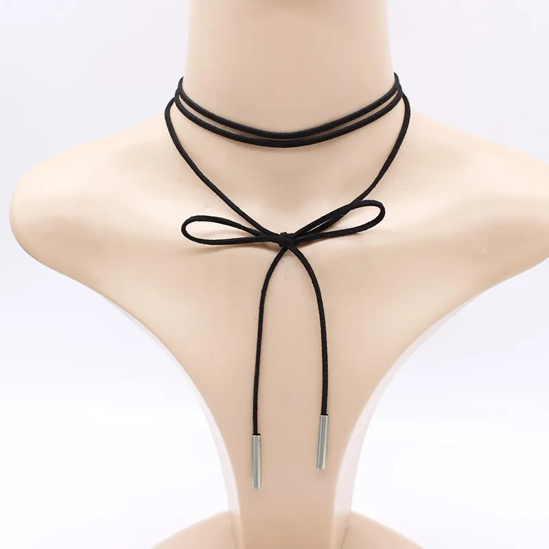 145 cm longo choker colares mulheres s jóias gótico do punk grunge ajustável colar camisola cadeia para senhoras da moda boho gargantilhas