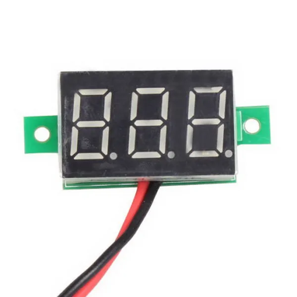 Mini DC 2.5-30V Rosso LED 3-Digital Display Tensione Voltmetro Pannello Motore Nuovo B00126 BARD