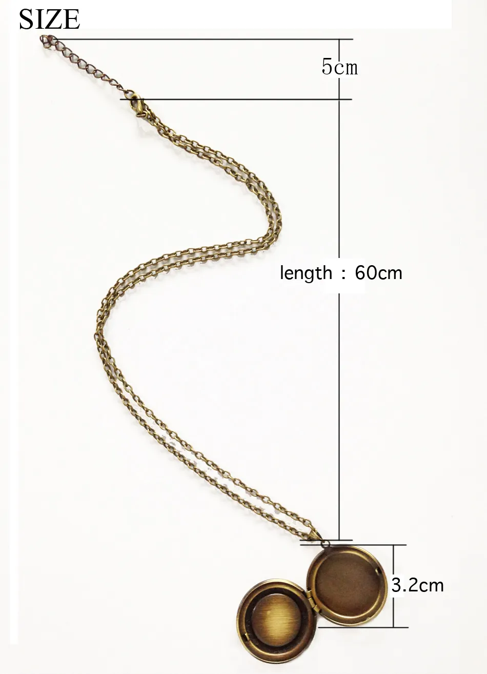 Moon shop locket necklace