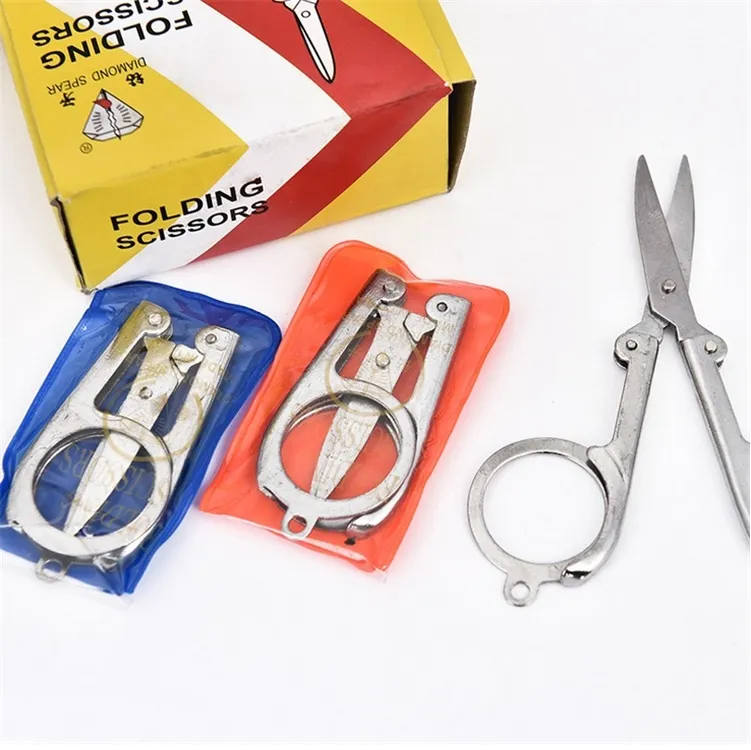 New Home Portable Folding Stainless Steel Scissors Mini Folding