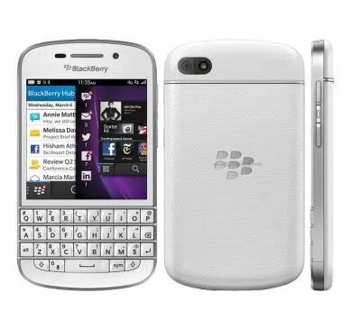 Blackberry Q10 Мобильный телефон Оригинальный 3G 4G Сеть 8.0MP Двухъядерный 1,5 ГГц 2G RAM 16G ROM Разблокирована Q10 отремонтированный телефон