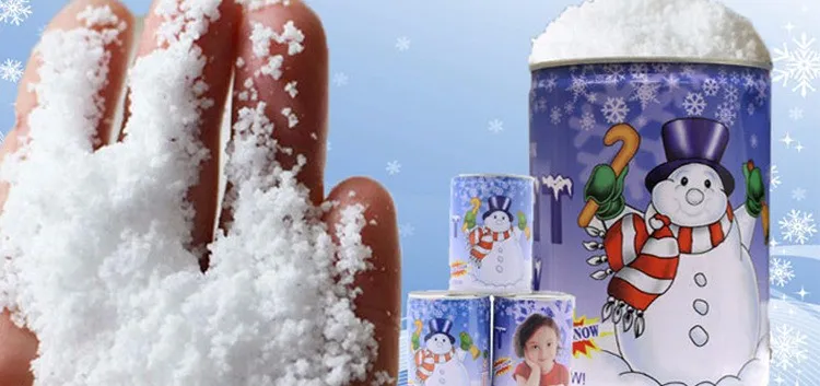 Iwish Visual 2017 MS-2 Winter White Fake Magical rosnących proszek śniegu Instant Magic Rosną Zabawki Używać ponownie jak Ture dla dzieci Boże Narodzenie dzieci
