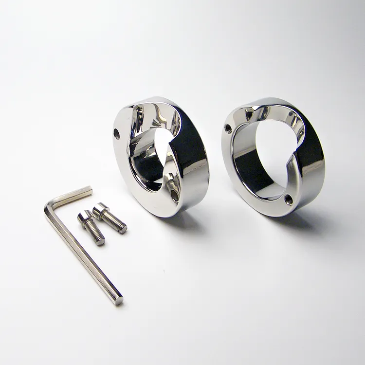 Extreme Stainless Steel Solid BALL Stretcher 6112335 oz Scrotum Testicle Stretched CBT Bondage Gear Ball Weights CBT Toy For Ma2893793