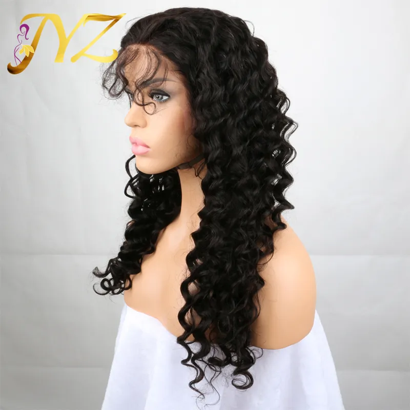 Human Hair Wigs Lace Front Brazilian Malaysian Indian Curly Hair Full Lace Wig Remy Virgin Hair Lace Front Wigs For Black Women