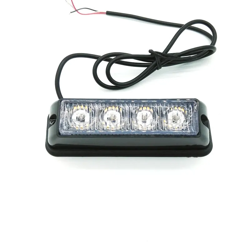 2 4 LED voiture camion balise de secours barre lumineuse LED lumière stroboscopique moto bateau plaine LED lumière stroboscopique296I