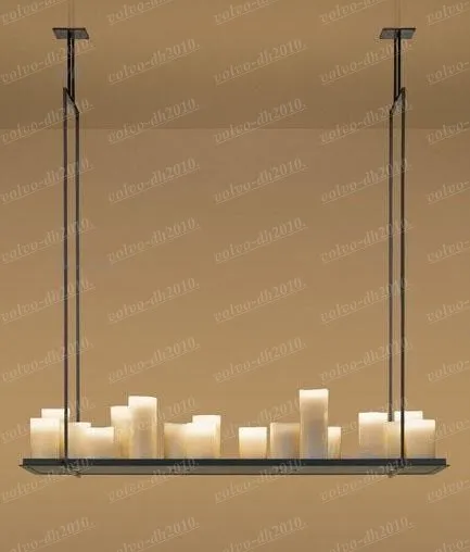 Modern Pendant lamp LED candle chandelier Kevin Reilly Lighting Innovative metal light fixture candle suspension lamp LLFA11