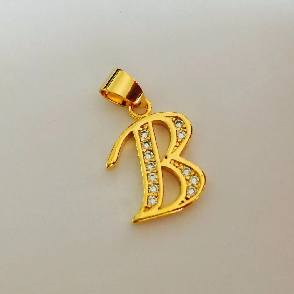 Fashion Punk Bitch bad Letter B Alloy Pendant Necklaces,Jewelry Wholesale