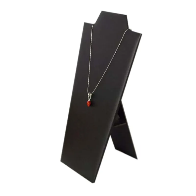 3 stuks ketting display kettingstandaard zwart fluweel 8 12quot wit leer en zwart leer8839013